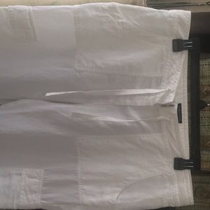 Eileen Fisher white drawstring pants